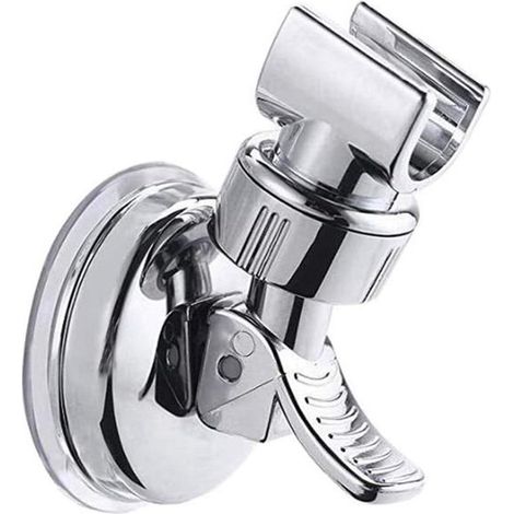 Support de Pommeau de Douche Réglable,Ventouse Amovible, Sans Perçage, Chrome Poli,Pour Salle de Bain, (1/5)