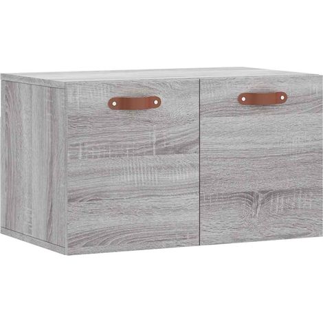 Maison Exclusive - Mobile a Parete Grigio Sonoma 60x36,5x35cm in Legno Multistrato