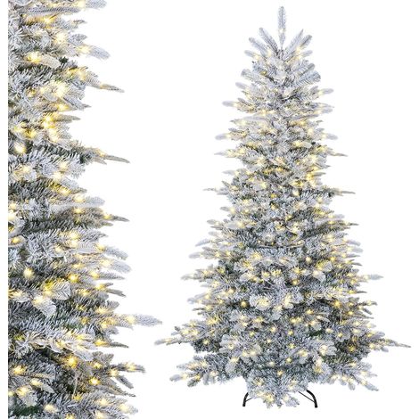 COSTWAY Sapin de Noël Artificiel 180 cm avec 420 Lumières LED (1/5)