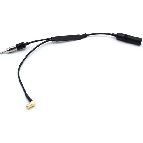 Adaptateur répartiteur d'antenne DAB+ pour autoradio, compatible avec JVC, Kenwood, Sony, Alpine et Pioneer.