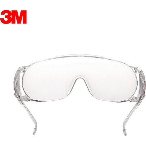 Ortviai Lunettes de Sécurité 3M 1611HC avec Traitement Anti-buée et Protection UV – Verres Clairs en Polycarbonate