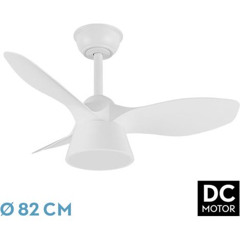 Lüfter dc kubisch 36w 2680lm white 3 Flügel 82d 3000k,4500k,6000k,remote+tempor+memory