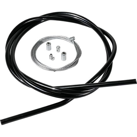 Câble d'embrayage universel 2mm Ø 2m avec gaine et raccord - Kit réparation pour motos, cross, mobylette et cyclomoteur (1/5)
