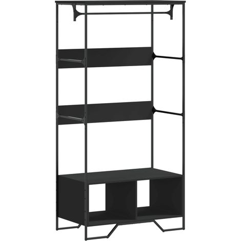 Maison Exclusive - Kleiderständer Schwarz 90x50x180 cm Holzwerkst
