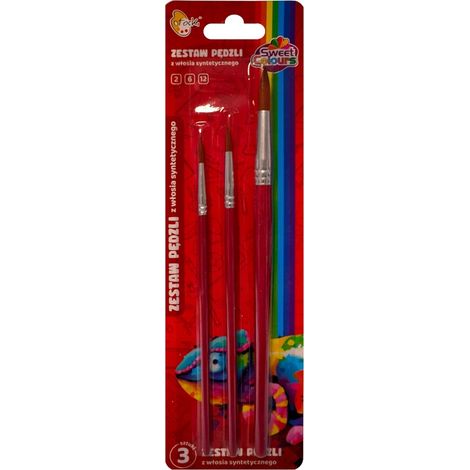 Set mit 3 Pinseln aus synthetischen Borsten (1/4)