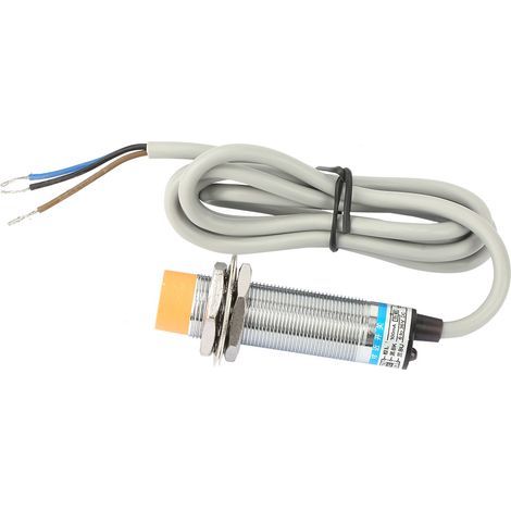 Laiton nickelé LJ18A3-8-Z/AX NPN NC DC capteur de proximité inductif détection de commutateur 8mm (1/4)