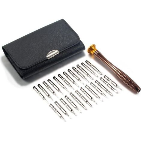 25-teiliges Schraubendreher-Set, tragbares Präzisionsschraubendreher-Reparaturwerkzeug für iPhones, Computer, Spielzeug, Brillen, Uhren usw.