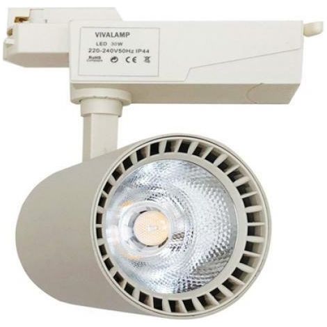 Faretto led a binario 30w monofase illuminazione a binario led fb-9-30w 4200k (1/2)