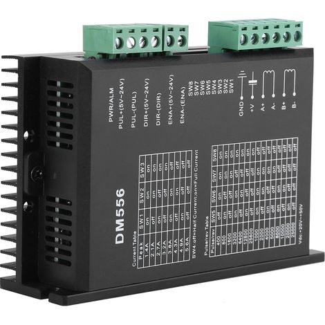 Pilote moteur pas à pas DM556 bipolaire PWM 24-50V DC 5.6A (1/4)