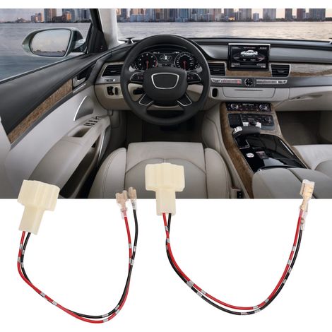 Ein Paar Auto-Verstärkerkabel, Lautsprecherkabel, Audi-Mitteltöner-Lautsprecheranschlüsse (1/5)