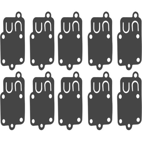 Paquete de 10 juntas de diafragma para carburador para motores Briggs & Stratton 270026, 272538 y 272538S.