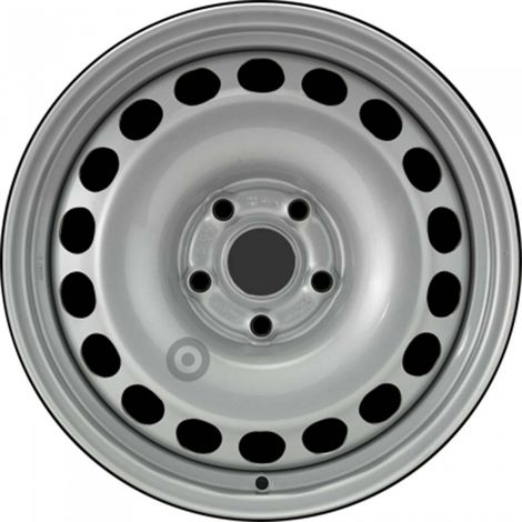 Jante tôle 16 pouces - 5 Trous - 6,5x16 5x112 ET33 AL57,09 argent