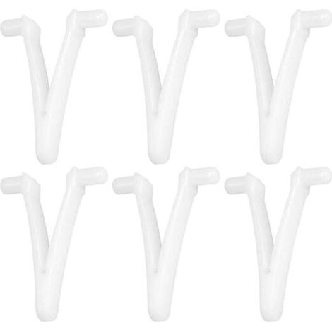 6pcs Piscine d'approvisionnement Papillon v Clip pour Piscine Spa Brosse Feuille râteau Feuille Skimmer tête d'aspirateur pour Nettoyage de Piscine
