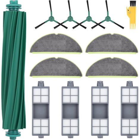 Pièces de rechange pour aspirateur iRobot Roomba 205, accessoires pour Roomba série 205, 1 brosse à rouleau, 4 chiffons de serpillère, 4 brosses latérales, 4 filtres HEPA, 1 tournevis (1/5)