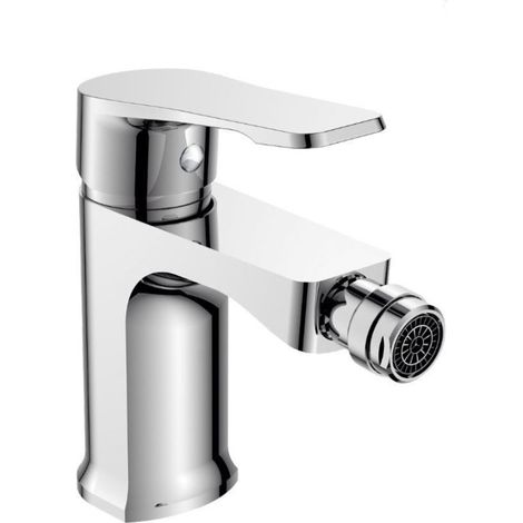 Rubinetto per bagno miscelatore orientabile quadrato bidet in ottone cromato lucido (1/3)