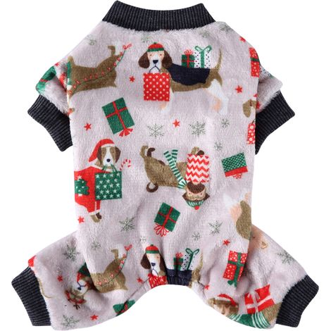Vêtements pour chiens : pull d'hiver doux et moelleux, pull pour chiots, col et poignets élastiques, pull épais pour chiots (taille S). (1/5)