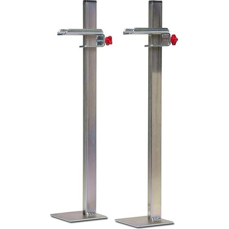 Rubi – Kit support règle 50cm – Équerre en aluminium – Ajustement précis pour pose de carrelage – Lot de 2 unités
