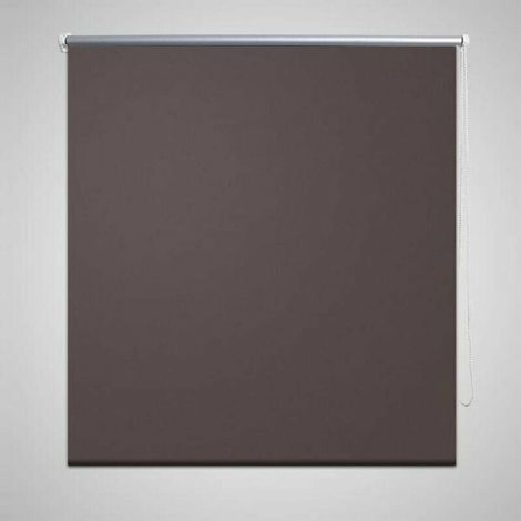 Store enrouleur occultant 80 x 175 cm marron (1/5)