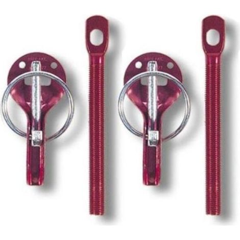 Attache capot Sparco alu rouge (1/2)