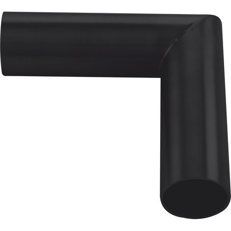 POHL Bar-Fußreling Eckverbinder 90 Grad Stahl schwarz beschichtet (1/4)