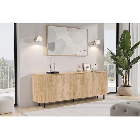 Buffet/bahut contemporain 230 cm chêne cadiz Marley (1/5)