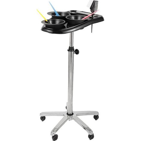 Lagerregal Friseurwagen Rollwagen Lagerregal Kosmetikwagen Arbeitswagen Salonwagen Werkzeugwagen 70-105cm Höhenverstellbar (1/5)