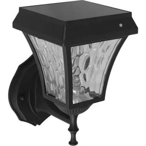 Lámpara de pie LED solar Samsung V-TAC, negro mate, blanco cálido y blanco frío, IP65