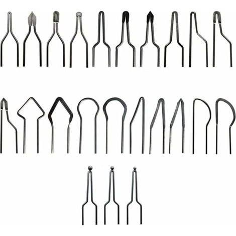 Kit de 23 puntas para pirograbado, ajustables, de aleación de níquel-cromo, mini alambre calefactor profesional, herramienta para pirograbado. (1/5)