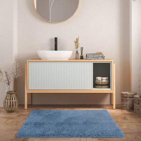 Tapis de bain Sky Soft Polyester Bleu clair 50 x 80 cm
