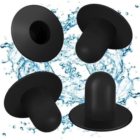 Bouchons muraux pour Piscine Intex & Bestway - Lot de 4 - Blanc - 3,2 cm de diamètre (1/4)