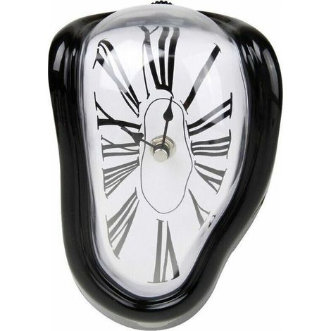 Horloge à quartz Salvador Dali à chiffres arabes, silencieuse, idéale pour étagère ou bureau (1/3)