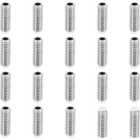 20 Paquet M5x14mm Nylon Pointe Sans-tête Vis 304 Inox Acier (1/5)