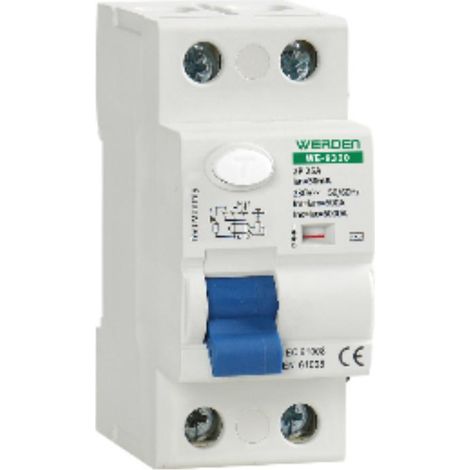 FPLUS diferencial 2p 25a 30ma (we-9300) , Interruptor Diferencial de 2 Polos Accesoriable