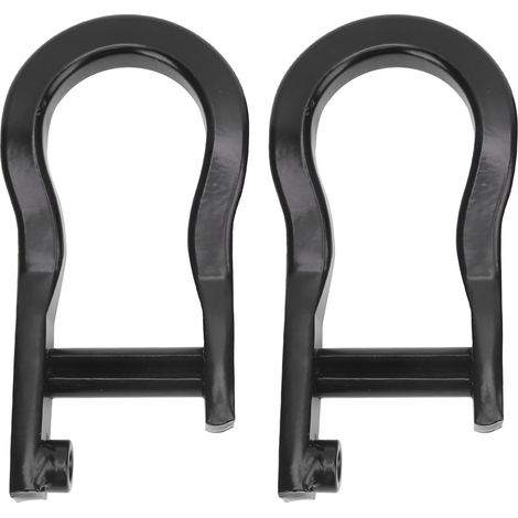 Crochets de remorquage avant noirs renforcés avec manilles lyre 84072463 compatibles Chevrolet Silverado (1/5)