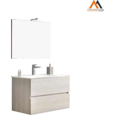 MOBILE BAGNO 'EASY' base 101 x 47 x h.53 - rovere grigio