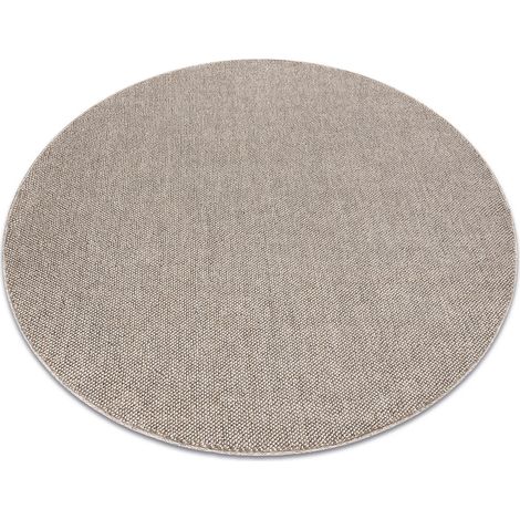 Tappeto CASABLANCA LOOM cerchio marrone, loop, morbido interno ed esterno brown rotondo 80 cm