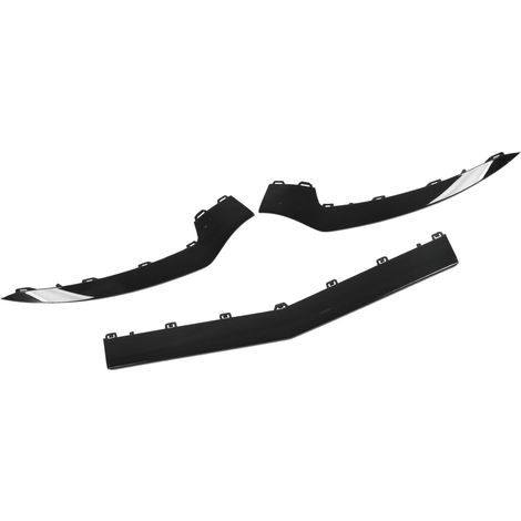 3 pièces de garniture inférieure de pare-chocs avant noir brillant de remplacement pour Mercedes-Benz Classe E C207 Coupé AMG Line Facelift 2014-2017 (1/5)