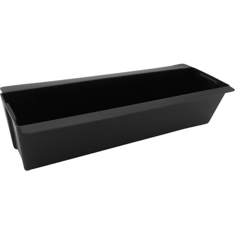 Europaletten Pflanzkasten verzinkt oder Kunststoff schwarz Balkon Blumenkasten - Kunststoff schwarz (1/4)