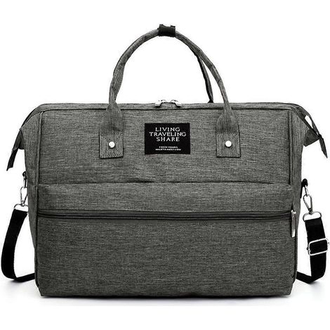 Sac à langer, sac à main, sac de voyage, sac bandoulière, gris (1/2)