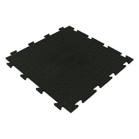 PVC Fliese schwarz mit Blasen 50x50