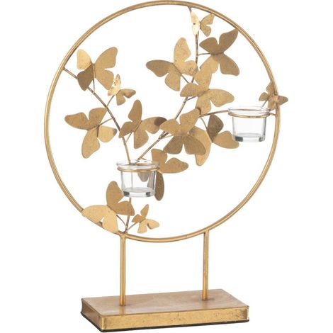 Photophore Design Papillon en Métal "Fly" 46cm Or (1/3)