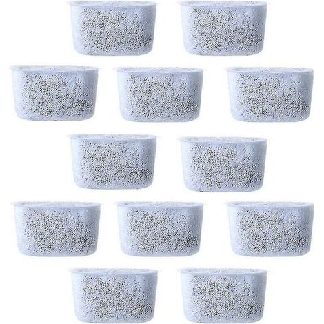 Filtres à eau à charbon de remplacement, 12 pièces, filtre Non tissé pour cafetières (1/4)