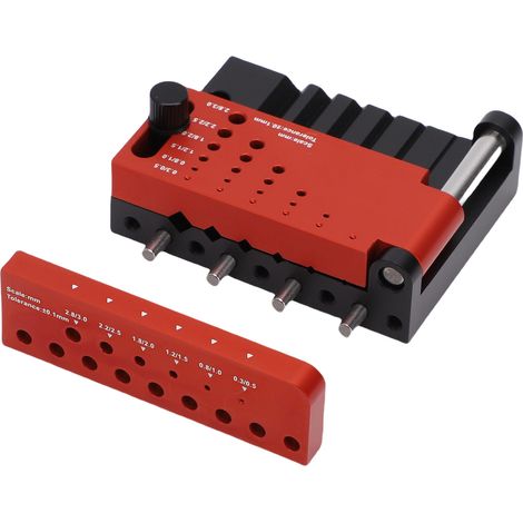 Gabarit de perçage pour chevilles, guide de perçage, gabarit autocentrant, accessoires, gabarit de perçage pratique et réglable en métal, poinçon de positionnement des trous de perçage