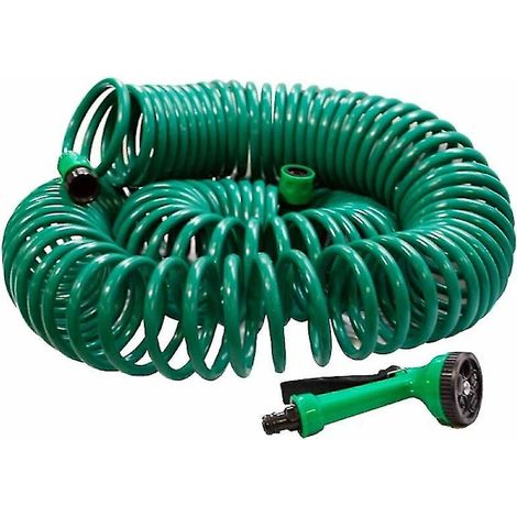 Filiyano-Tuyau d'arrosage rétractable de 30 m (100 pi) avec pistolet d'arrosage (1/3)