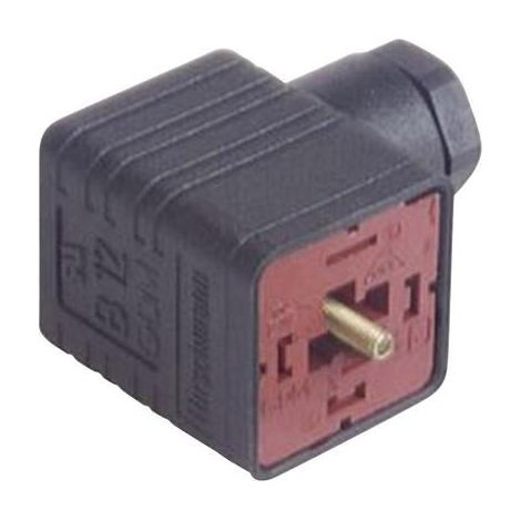 Conector eléctrico Hirschmann serie GDM negro 3 polos tierra