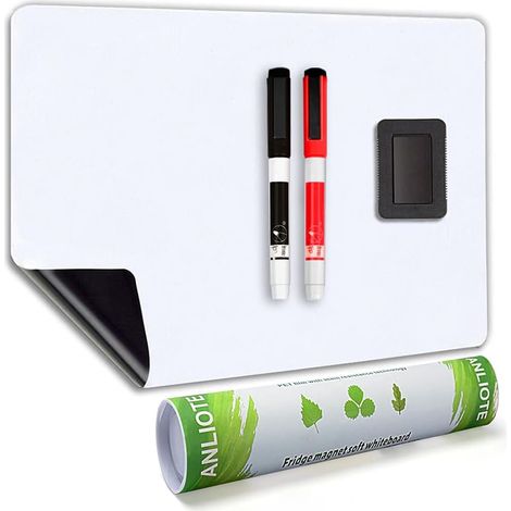 Tableau Blanc Magnétique A3+ - 1 Unité - Surface PET Anti-Taches - Pour Frigo Et Bureau - 50,7x33cm (1/5)
