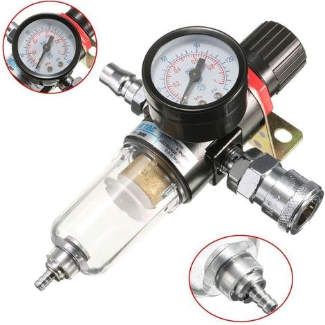Bsp Filtre à Air Eau Manomètre Séparateur Piège Régulateur Jauge Pression Sasicare (1/4)