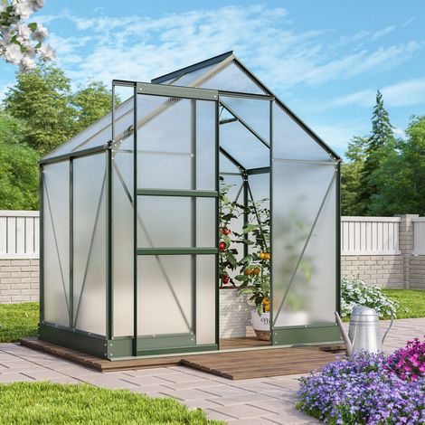 Vitavia Gewächshaus "Apollo 2500", smaragd grün, 2,5 m², 6 mm HKP