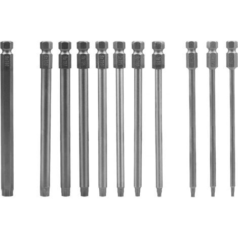 BUNTHAUS Tournevis à Main Sets,11PCS Torx Hex Tige 75mm, S2 Alliage d'Acier, T6 T7 T8 T9 T1O T15 T20 T25 T27 T30 T40, Embouts Magnétiques (1/5)