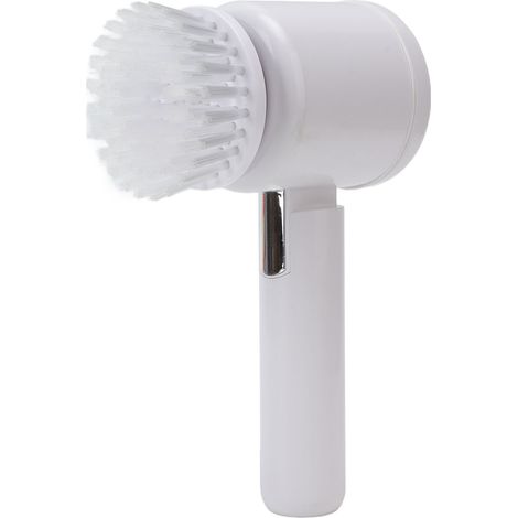 Brosse de nettoyage électrique multifonction sans fil avec 3 têtes de brosse rotatives pour cuisine et salle de bain (blanche) (1/5)